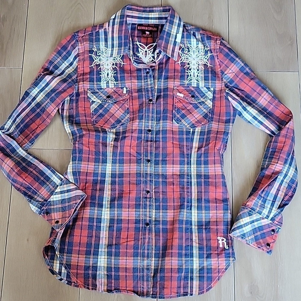Rock&Roll Cowgirl Button-down Shirt M